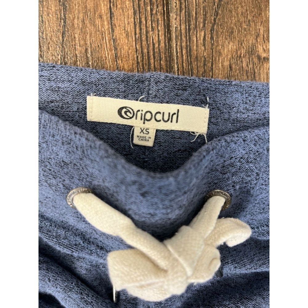 WOMENS‎ RIP CURL BLUE MARLED SOFT CUFFED SWEATPANTS LOUNGE WEAR LIGHTWEIGHT XS - Picture 8 of 11